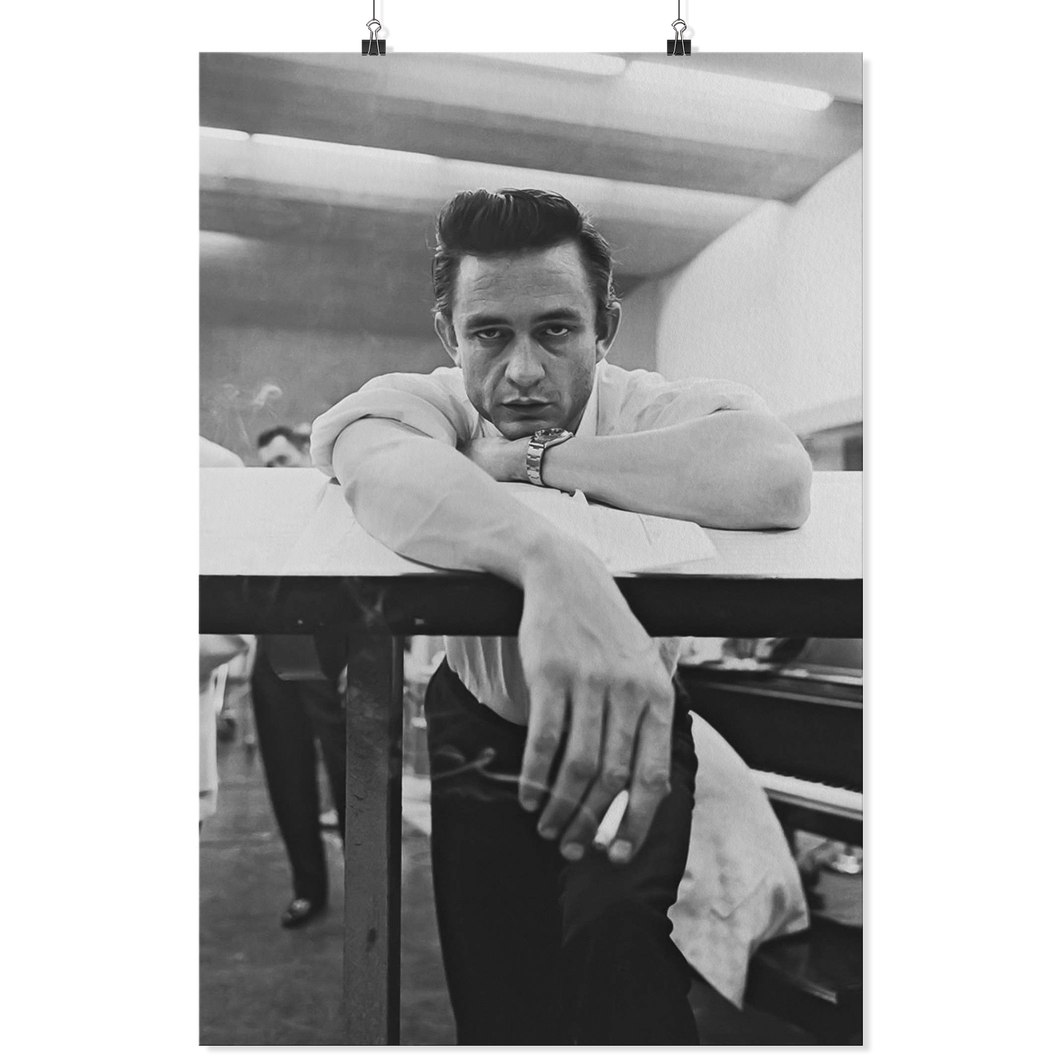 JOHNNY CASH SMOKE 24X36