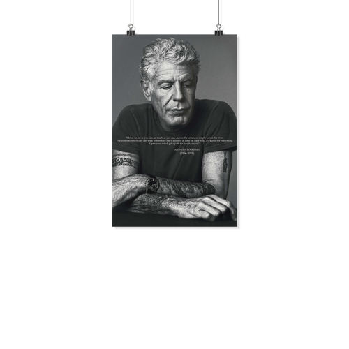 Anthony Bourdain quotes poster kanh