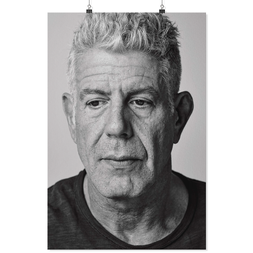 Anthony Bourdain portrait poster kanh