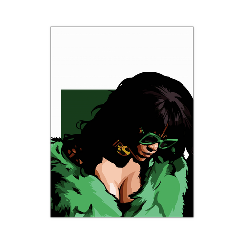 Rihanna Green 18x24